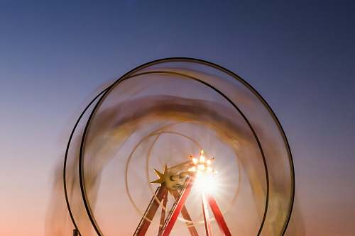 amusement park A ferris wheel in Greece's third-largest city, Patras lights